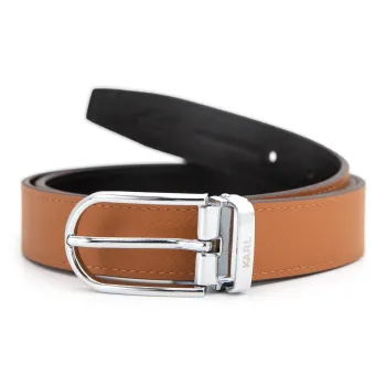 KARL LAGERFELD Top Grain Cow Leather Belts Unisex Width 2.9cm