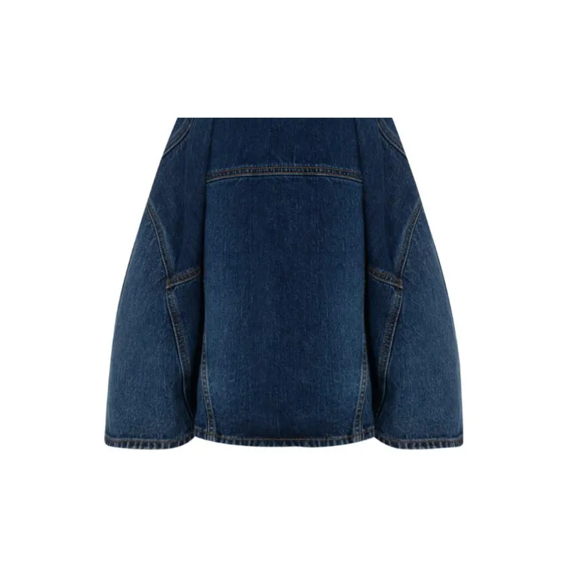 Alexander McQueen SS22 Sleeveless Dress Women's Blue-5