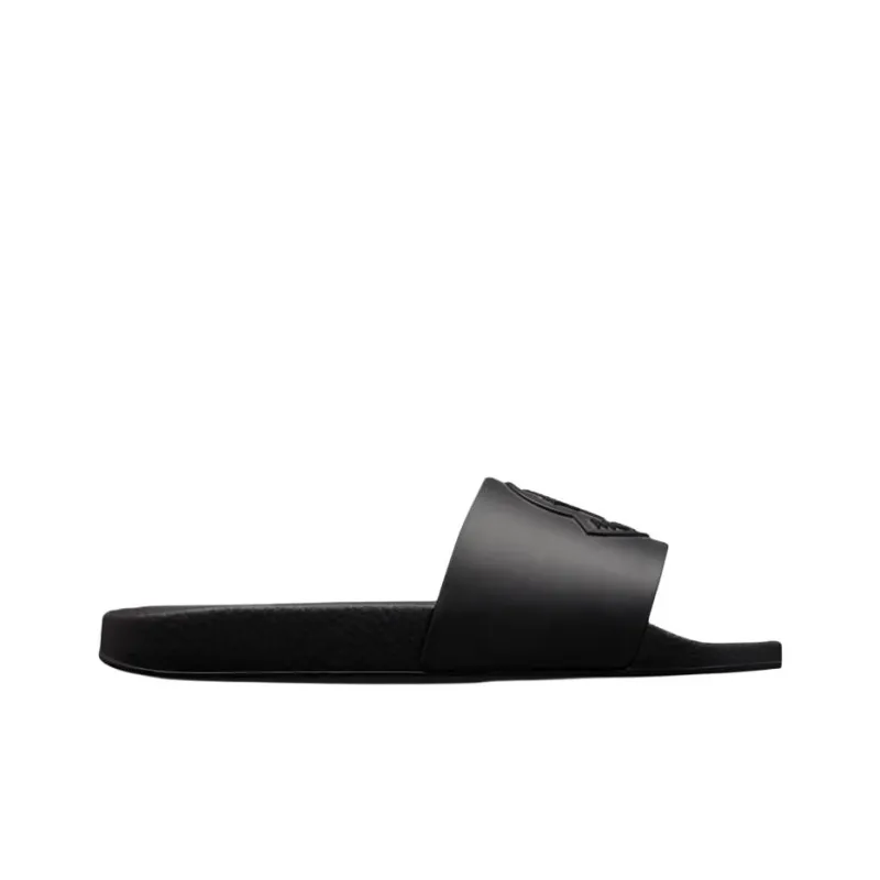 Moncler Basile Slide Slippers 3cm Men's Black-1