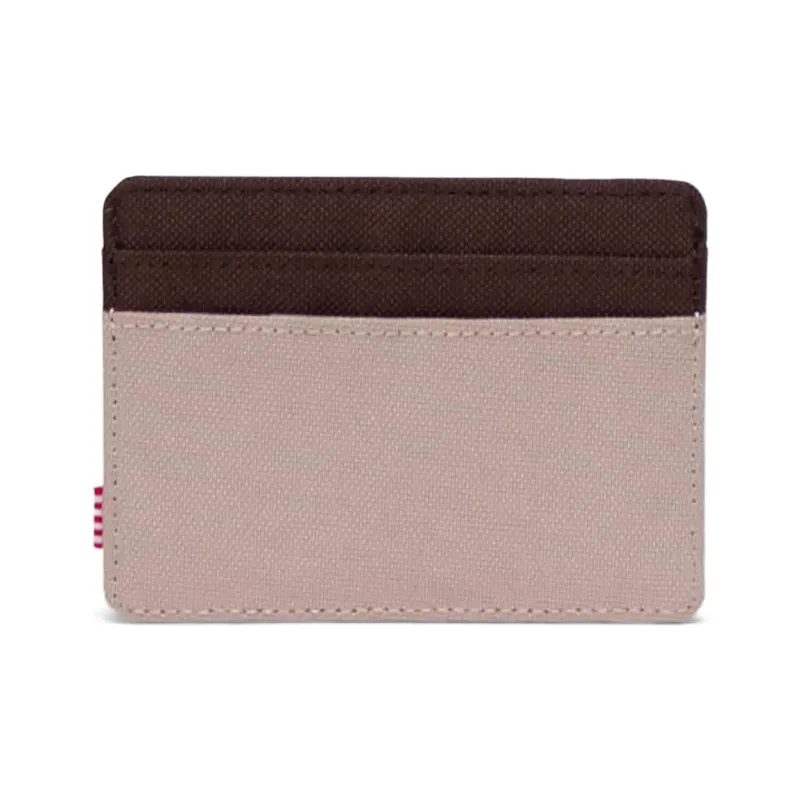 Herschel Recycled Fabric Fabric Card Holder Regular Women's Light Taupe Chicory Coffee-2