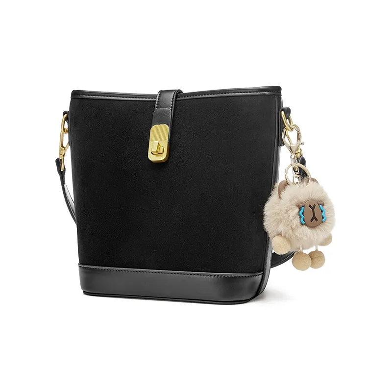 JOSINY PU Shoulder Bag Regular Women's Black/Apricot/Brown-1