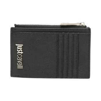 Just Cavalli Synthetic Fiber Card Holder Regular Women's Black