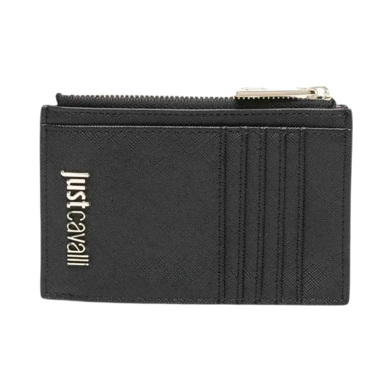 Just Cavalli Synthetic Fiber Card Holder Regular Women's Black-0