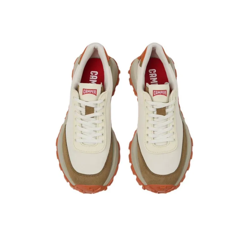 CAMPER Drift Trail VIBRAM Low Top Casual Shoes Women's Beige Brown-3