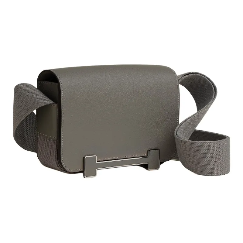 HERMES Geta Evercolor Calfskin Crossbody Bag Shoulder Bag Regular Women's Cumulonimbus Gray-1