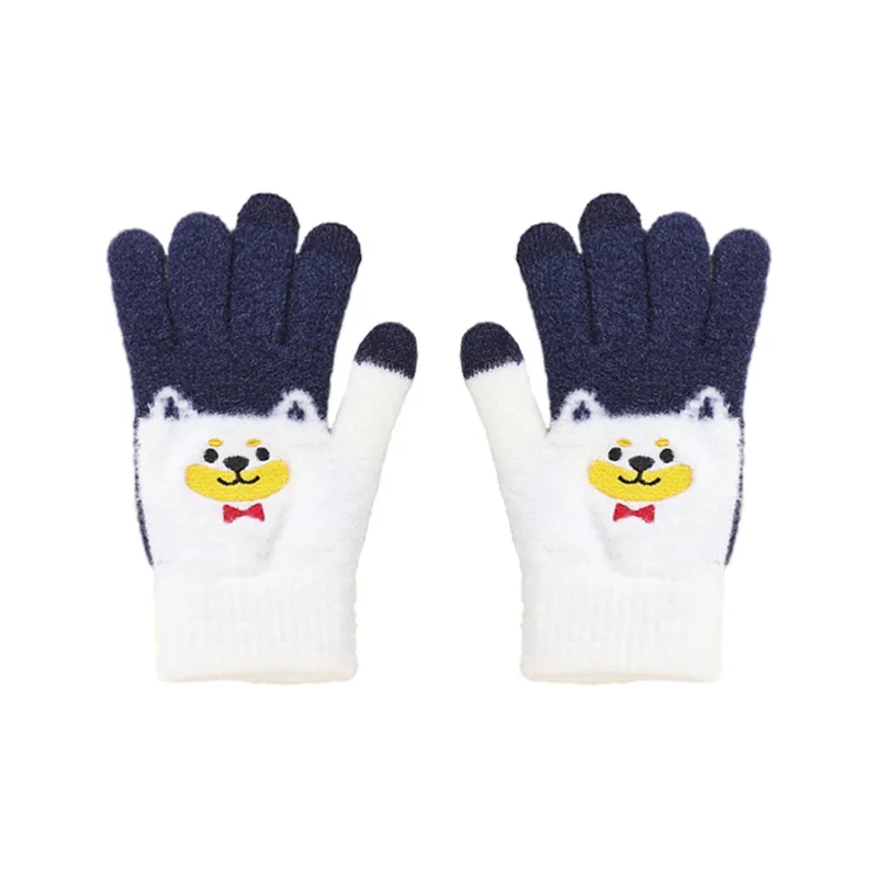YUZHAOLIN Faux Mink Knit Gloves Unisex-6