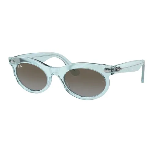 RayBan Propionic Acid Oval Sunglasses Men's Blue