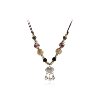 ROGA Braided String Necklaces Women's