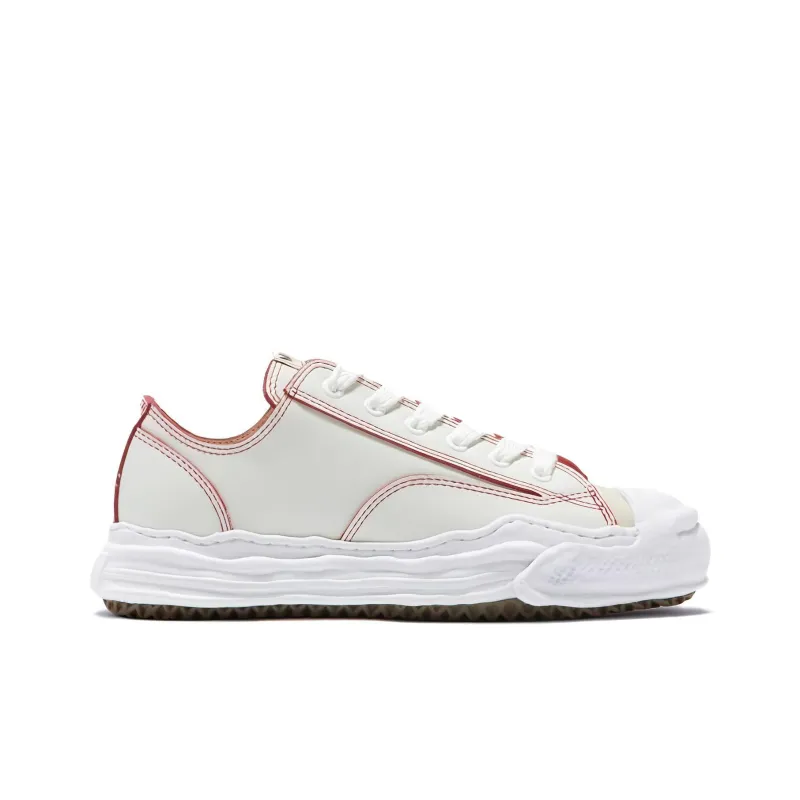 Maison MIHARA YASUHIRO Hank Og Sole Red Line Leather Low White-1