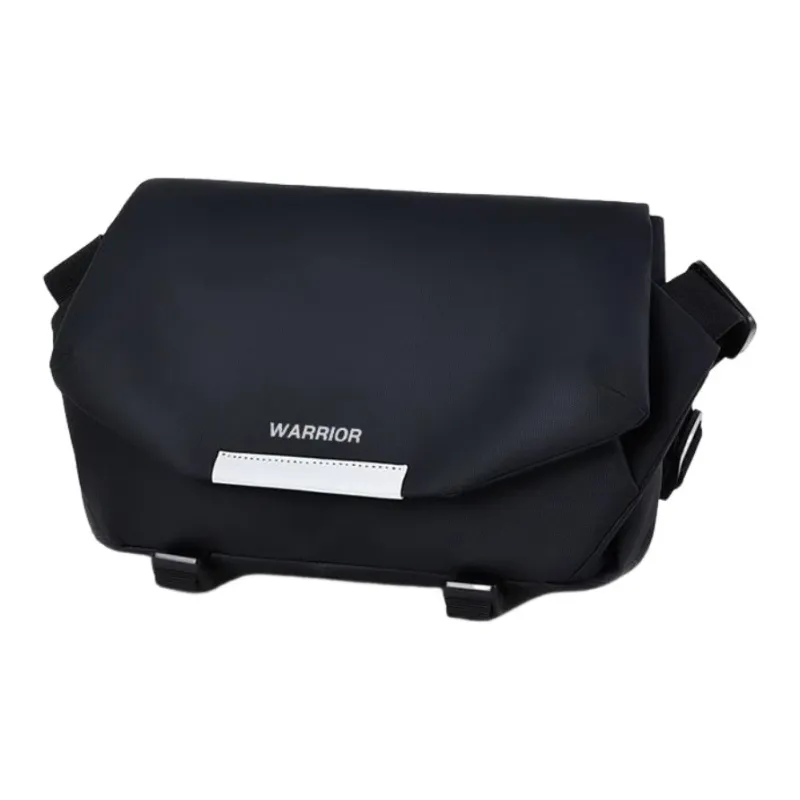 Warrior PU Crossbody Bag Large Size Men's Black-0