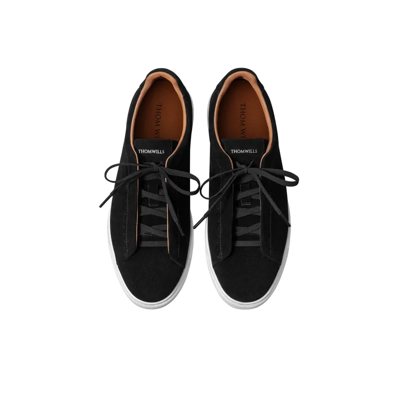 THOM WILLS Trendy Versatile Velvet Casual Slip on Low Top Skateboard Shoes Men's-2