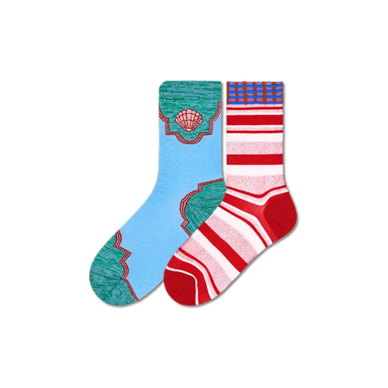 Happy Socks Mid Calf Socks Women's 2 Pack-15