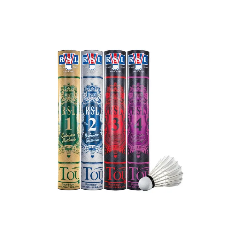 RSL Duck Feather Shuttlecock 12 Pack Duck Feather Match Ball Shuttlecocks-4