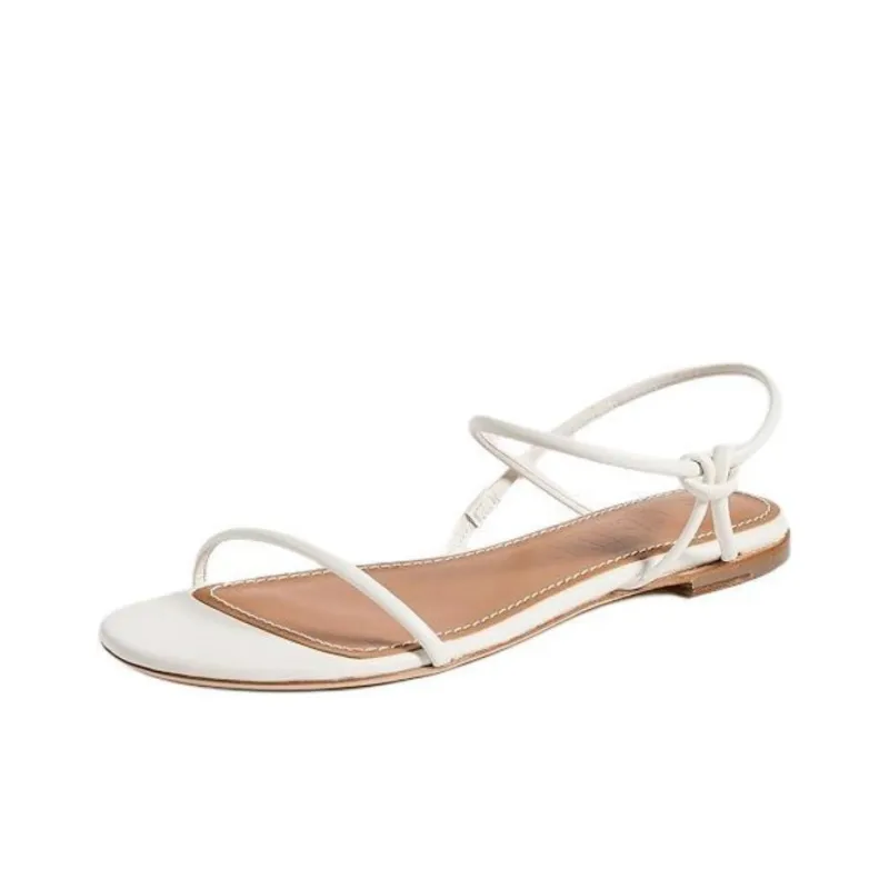 Staud Laurel Strap Sandals Women's White-4
