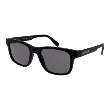 LACOSTE Injection Molded Rectangular Sunglasses Unisex Black