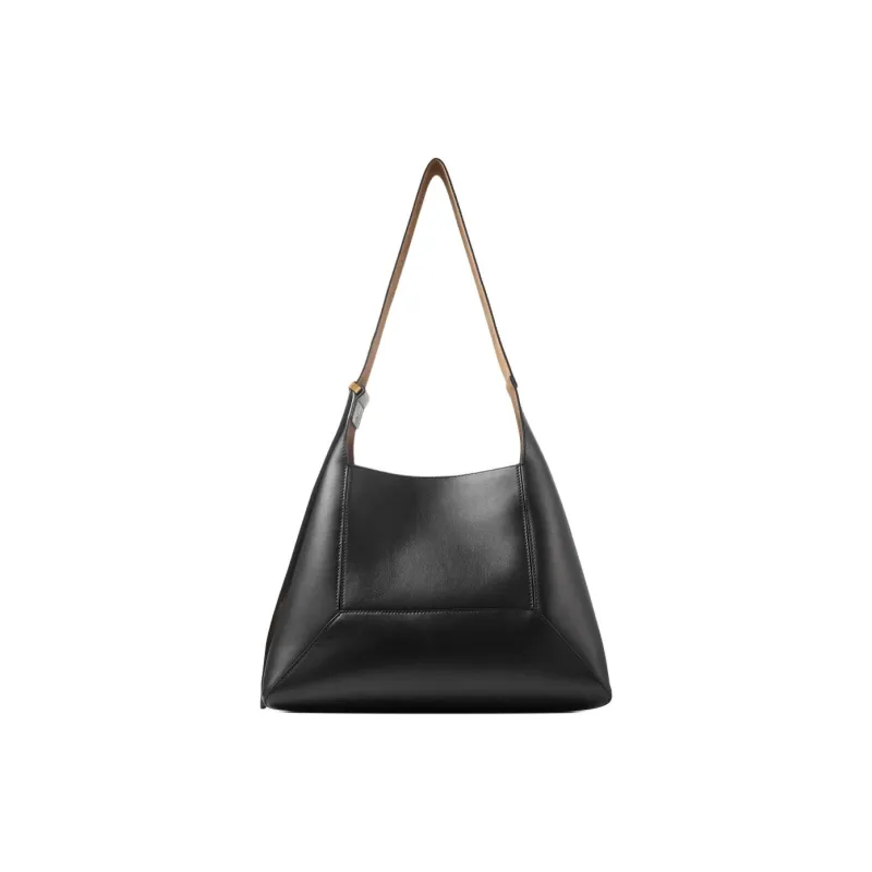 Jimmy Choo Calfskin Shoulder Bag Medium Size Women's Black-2