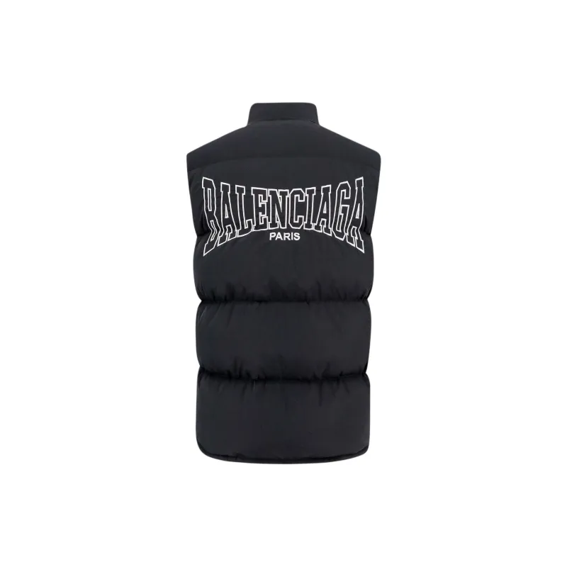 Balenciaga Logo Printed Puffer Vest-1