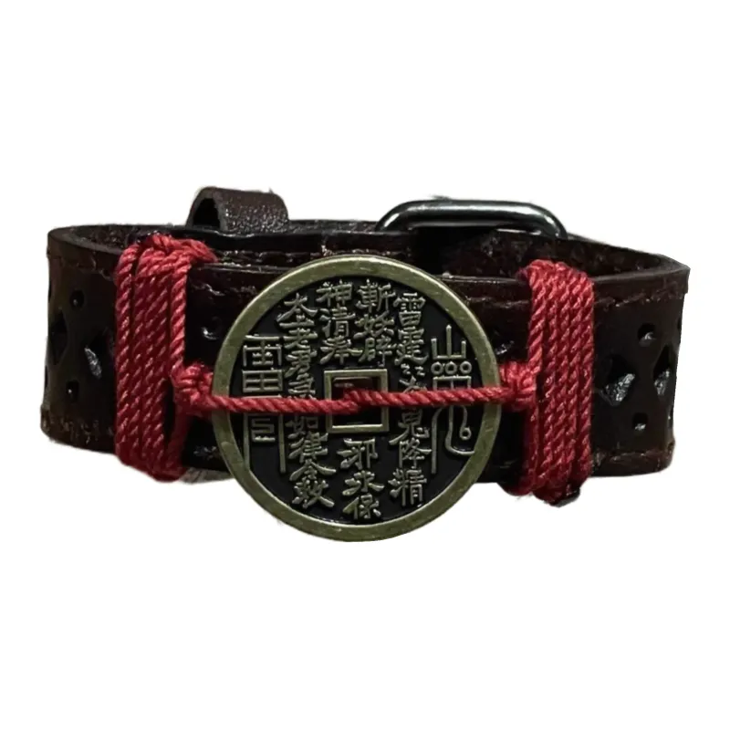 JIBAINANXI Alloy Leather Wristbands Unisex-0