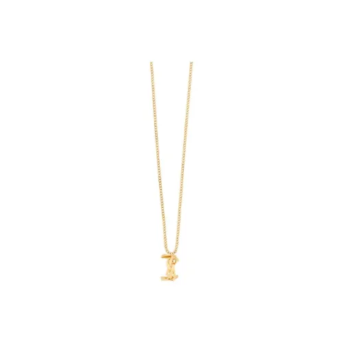 SAINT LAURENT Cassandre Chained Necklace
