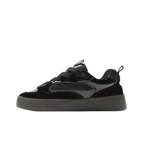 ZARA Low Top Skateboard Shoes Men's Black