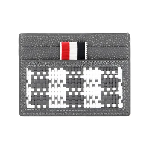 THOM BROWNE Logo Patch Woven Cardholder