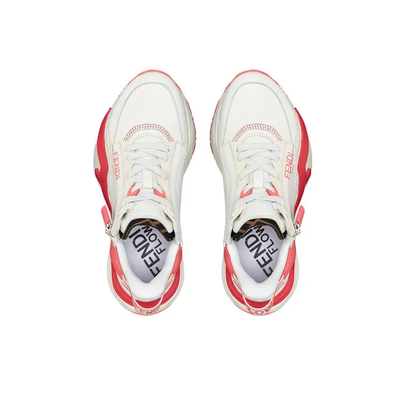 FENDI Flow White Pink Women's-3