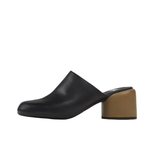 CAMPER Twins Wrap-toe Slippers Women's Black