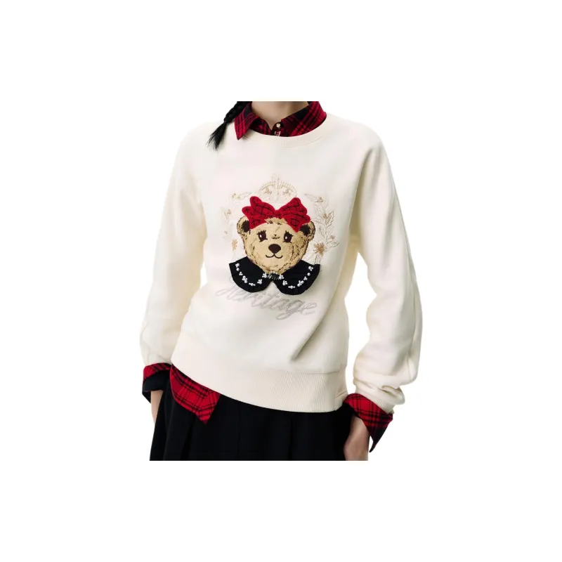 Teenie Weenie Sweatshirt Women's Ivory-1