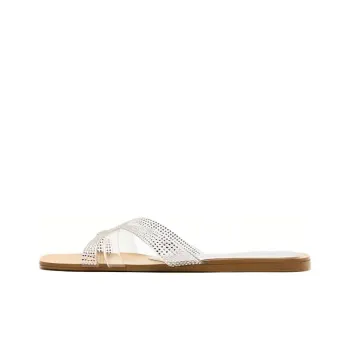 ZARA Quiet Slide Slippers Women's Transparent