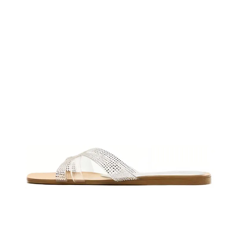 ZARA Quiet Slide Slippers Women's Transparent-0