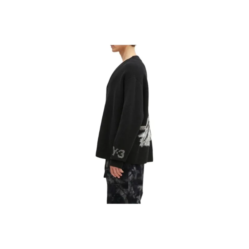 Y 3 Free Shipping With AdiClub Y 3 Graphic Knit Cardigan-3