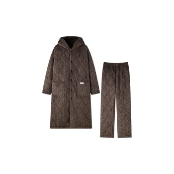 MEITENG Pajama Set Men's Coffee