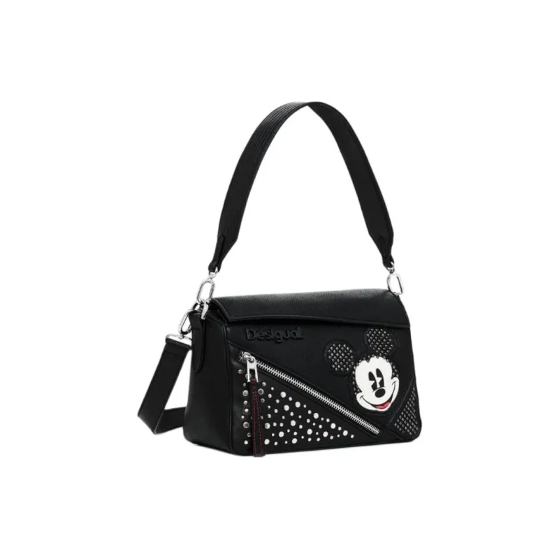 Desigual Polyurethane Crossbody Bag, Shoulder Bag Medium Size Women's Black-1