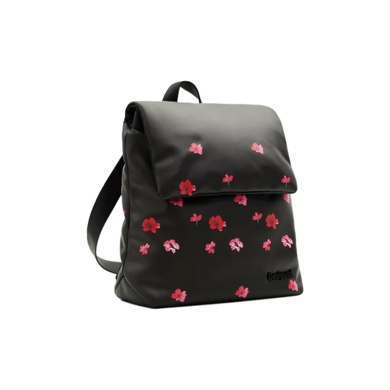 Desigual Polyurethane Backpack Trumpets Women's Black-1