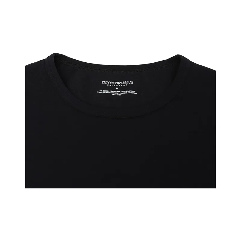 EMPORIO ARMANI FW20 T Shirt Men's 2 Pack Black-3