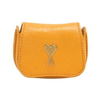 AMIPARIS Buffalo Leather Earphone Case Women's Yellow