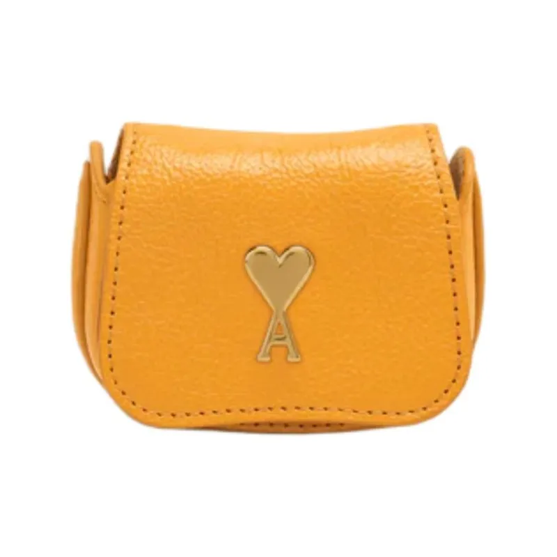 AMIPARIS Buffalo Leather Earphone Case Women's Yellow-0