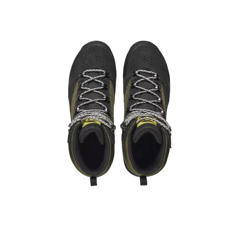 TECNICA Anti-Slip Wear-Resistant High-Top Hiking Shoes Men's Black Green-2