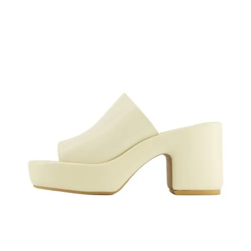CLERGERIE Slide Slippers 6cm Women's White