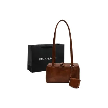 PINK·LAND PU Shoulder Bag Regular Women's Brown/Black/Coffee/Red