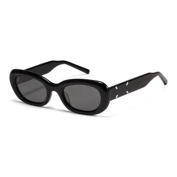 JIANGDAREN Plate Frame Oval Sunglasses Unisex