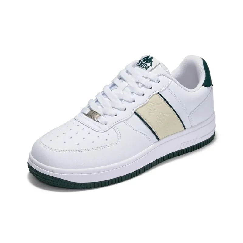 Kappa Thermal Slip Resistant Lightweight Low Top Skateboard Shoes Unisex White-2
