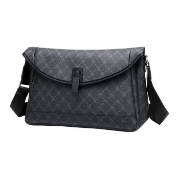 POLO PVC With Synthetic Leather Shoulder Bag Regular Men's Black