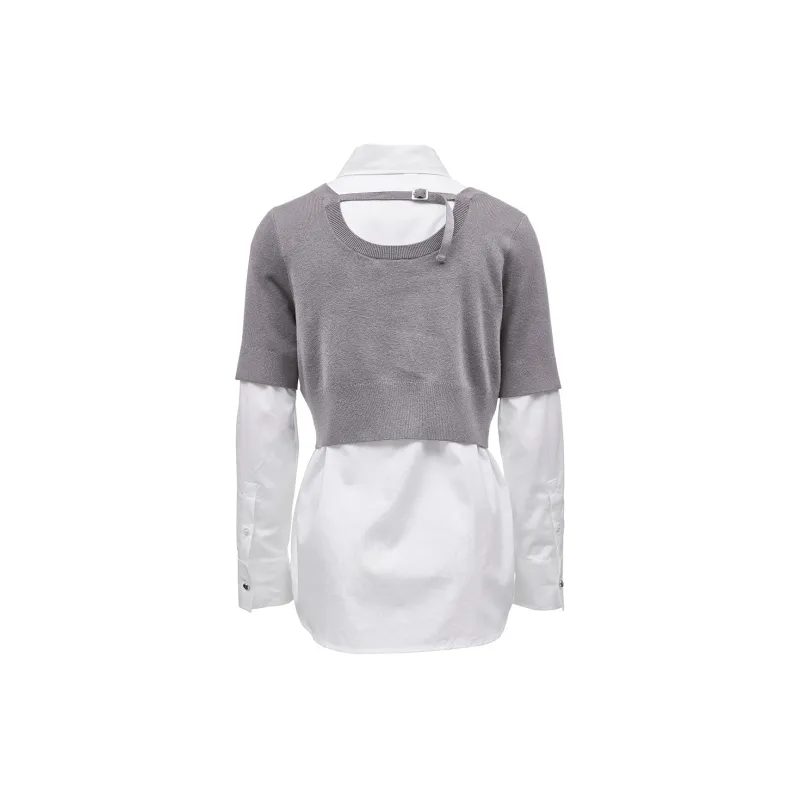ONLY Shirts Women's C51 Rain Dew Gray-1