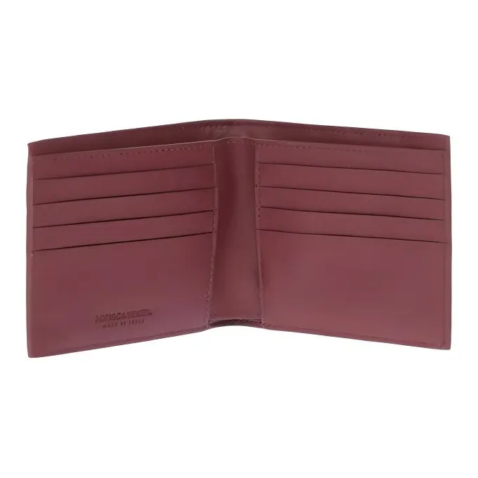 Bottega Veneta Intrecciato Half Wallet Burgundy-2