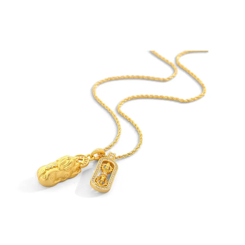 Right Hand Waiting Copper Alloy Necklaces Unisex-1