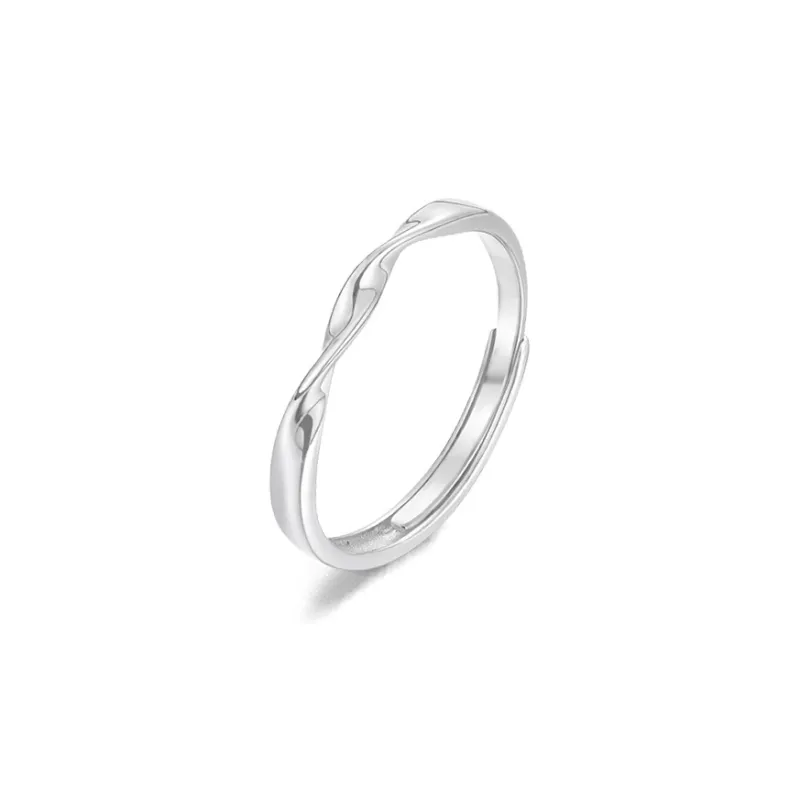 FORCHI Sterling Silver Rings Unisex Anniversary Birthday Gift For Girl-0