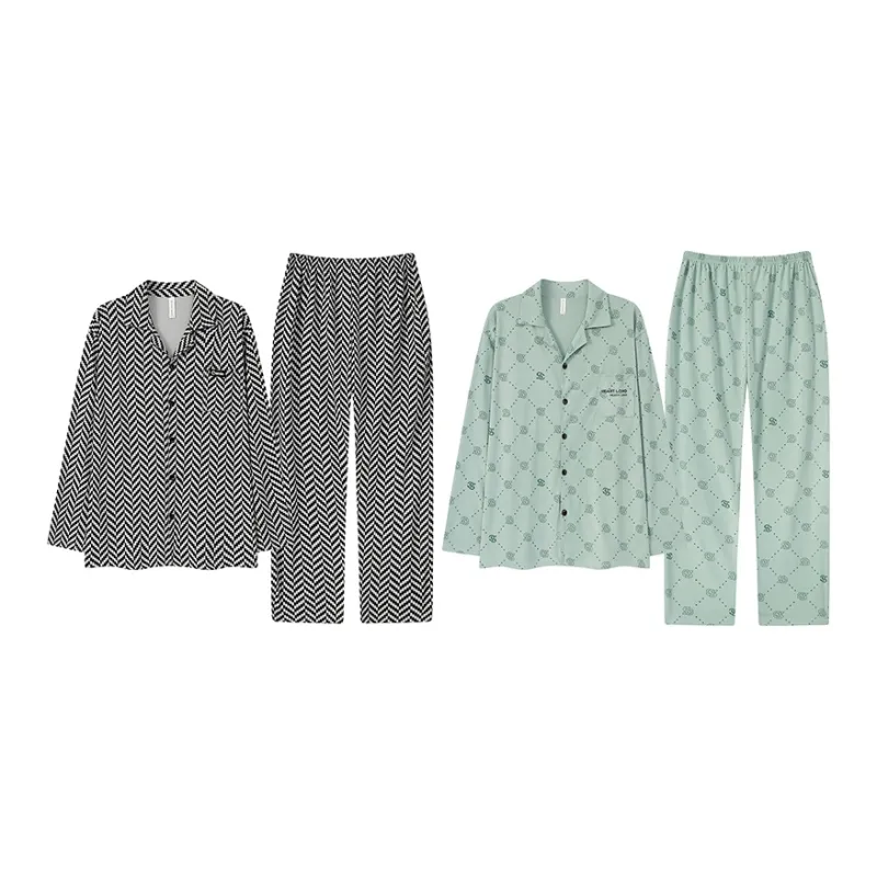 Cotton Gene Pajama Set Men's Combo Set-37