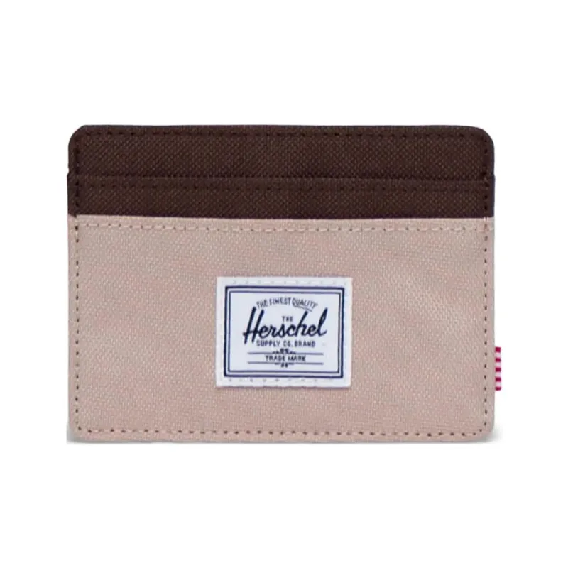 Herschel Recycled Fabric Fabric Card Holder Regular Women's Light Taupe Chicory Coffee-0