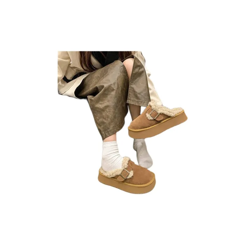 Qiao Anju Home Slippers Chestnut, Antelope Brown-2